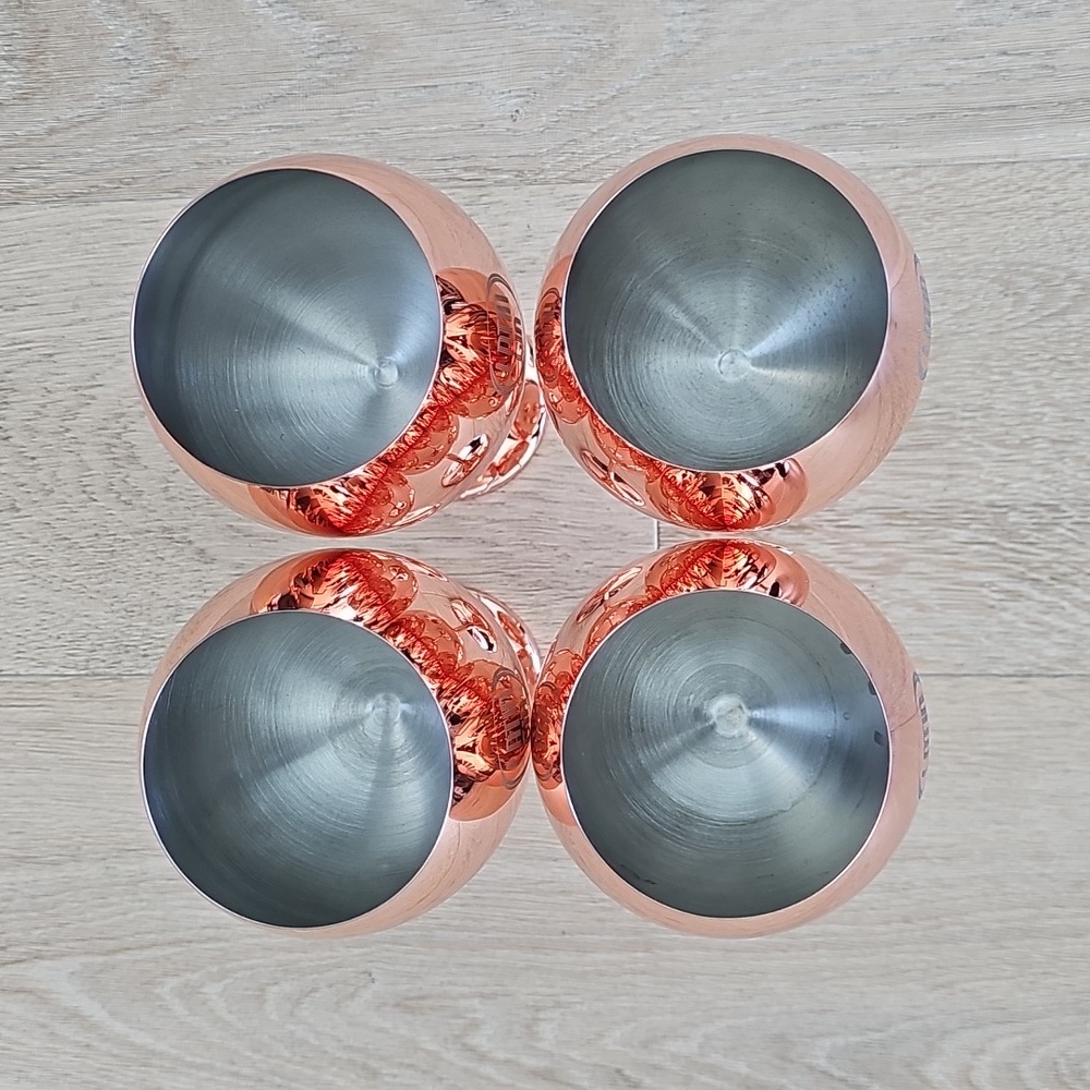 NWOB Latin Gin Copper Glasses set of 4 - Picture 2 of 5